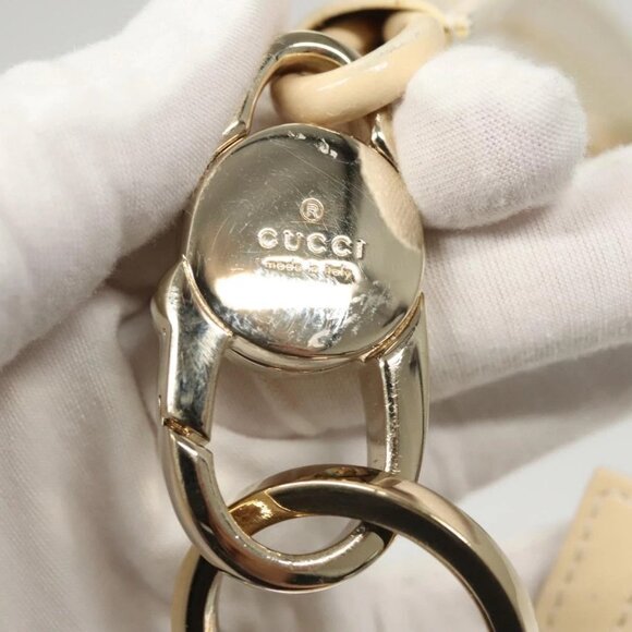 GUCCI GG Canvas Shoulder Bag Light Blue Gold - Picture 9 of 16